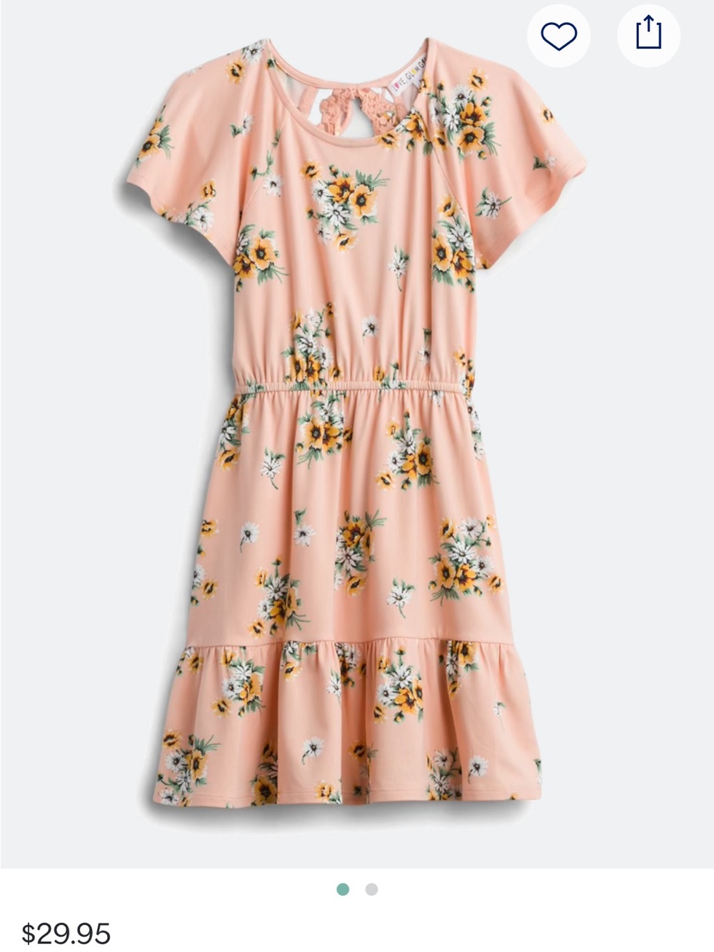 Love Glam Girl Leva flutter sleeve dress
